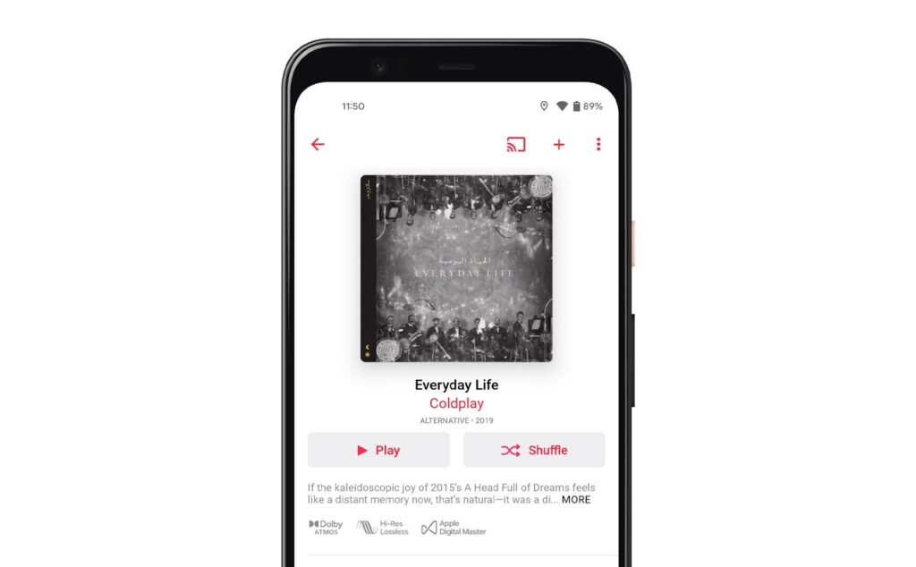 В Apple Music для Android з’явилася підтримка Lossless и Spatial Audio з Dolby Atmos 2 5509902 cover applemusic lossless android