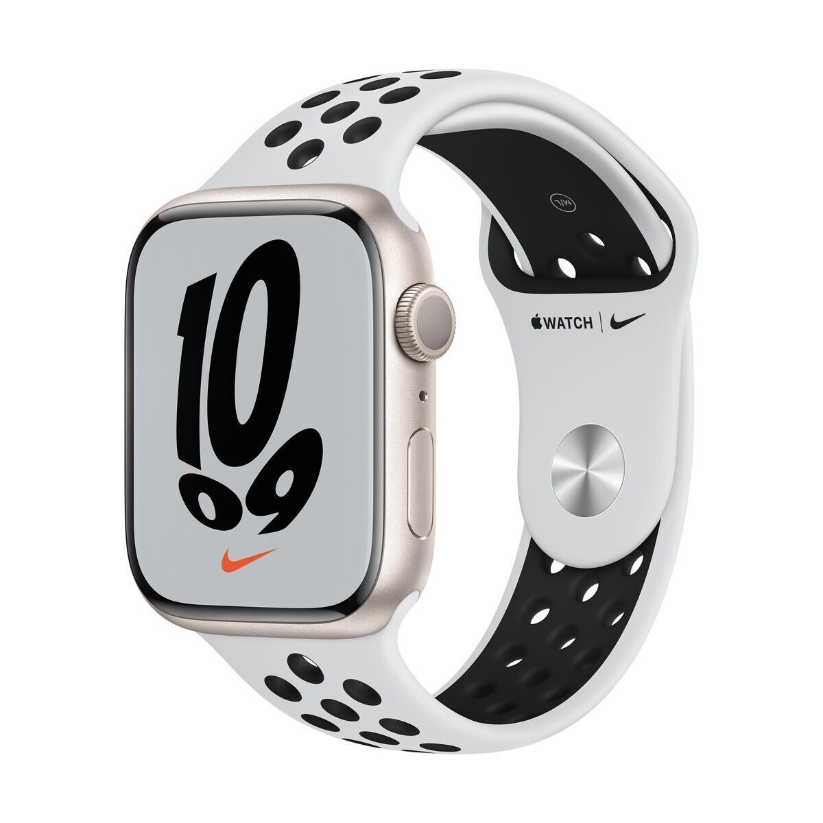 Apple Watch Nike Series 7 GPS 41mm Starlight Aluminum Case w. Pure Platinum/Black Nike Sport Band (MKN33) 1 Apple Watch Nike Series 7 GPS 41mm Starlight Aluminum Case w. Pure Platinum/Black Nike Sport Band (MKN33)