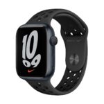 Apple Watch Nike Series 7 GPS 45mm Midnight Aluminum Case w. Anthracite/Black Nike Sport Band (MKNC3)