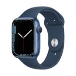 Apple Watch Series 7 GPS 45mm Blue Aluminum Case With Blue Sport Band (MKN83)
