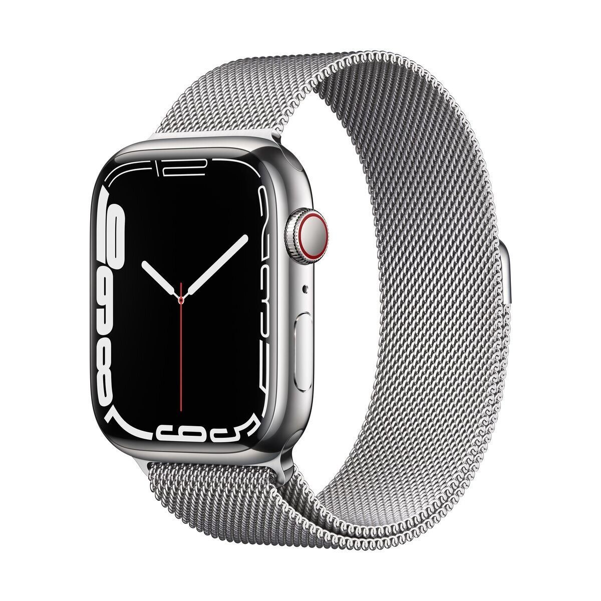 Apple Watch Series 7 GPS + Cellular, 41mm Silver Stainless Steel Case with Milanese Loop Silver (MKHX3) 1 Apple Watch Series 7 GPS + Cellular, 41mm Silver Stainless Steel Case with Milanese Loop Silver (MKHX3)