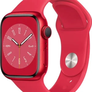 Apple Watch Series 8 GPS + Cellular 41mm PRODUCT RED Aluminum Case w. PRODUCT RED S. Band (MNJ23)