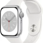 Apple Watch Series 8 GPS 45mm Silver Aluminum Case with White S. Band (MP6N3)