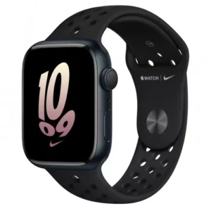 Apple Watch Nike Series 8 GPS 45mm Midnight Aluminum Case w. Black/Black Nike S. Band (MPH43/MNP83)