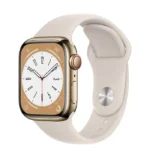 Apple Watch Series 8 GPS + Cellular 41mm Gold S. Steel Case w. Starlight S. Band (MNJC3/MNV93)