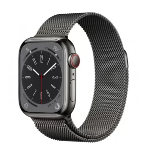 Apple Watch Series 8 GPS + Cellular 45mm Graphite S. Steel Case w. Milanese Loop Graphite (MNKW3/MNKX3)