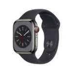 Apple Watch Series 8 GPS + Cellular 41mm Graphite S. Steel Case w. Midnight S. Band (MNJJ3)