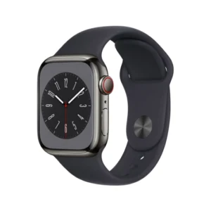 Apple Watch Series 8 GPS + Cellular 45mm Graphite S. Steel Case w. Midnight S. Band (MNKU3)