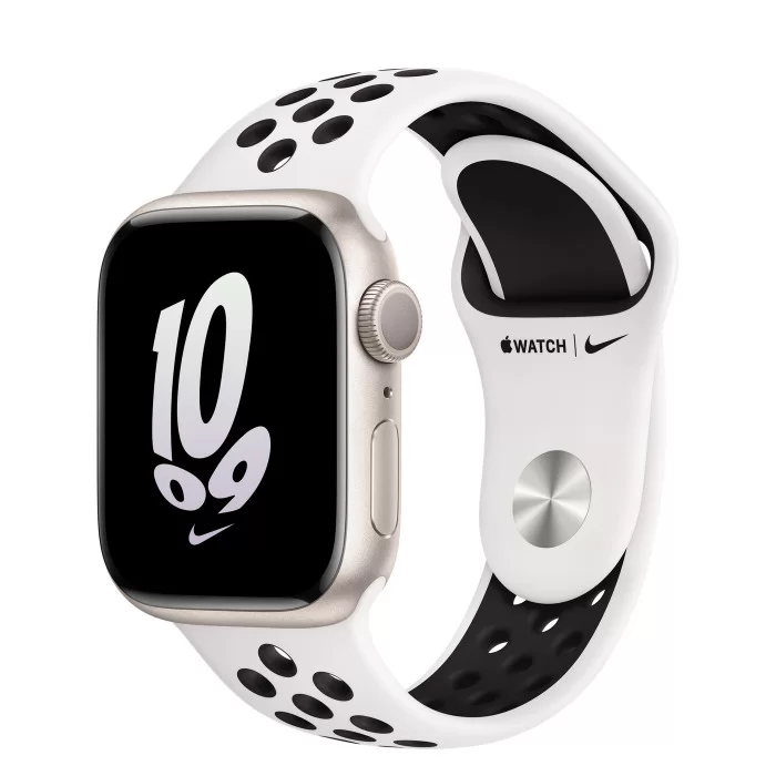 Apple Watch Nike Series 8 GPS 41mm Starlight Aluminum Case w. Summit White/Black Nike S. Band (MPGK3) 1 Apple Watch Nike Series 8 GPS 41mm Starlight Aluminum Case w. Summit White/Black Nike S. Band (MPGK3)