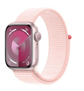 Apple Watch Series 9 GPS 41mm Pink Aluminum Case with Light Pink Sport Loop (MR953) 1 Apple Watch Series 9 GPS 41mm Pink Aluminum Case with Light Pink Sport Loop (MR953)