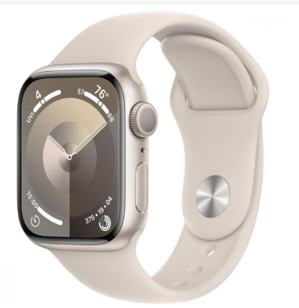 Apple Watch Series 9 GPS 41mm Starlight Aluminum Case with Starlight Sport Band - M/L (MR8U3) 1 Apple Watch Series 9 GPS 41mm Starlight Aluminum Case with Starlight Sport Band - M/L (MR8U3)