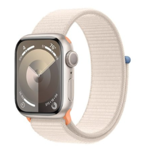 Apple Watch Series 9 GPS 41mm Starlight Aluminum Case with Starlight Sport Loop (MR8V3)