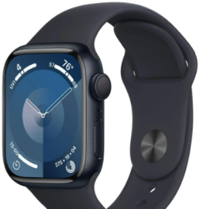 Apple Watch Series 9 GPS 45mm Midnight Aluminum Case with Midnight Sport Band - M/L (MR9A3)
