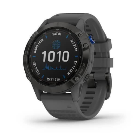 Смарт-годинник Garmin Fenix 6 Pro Solar Edition Black With Gray Band (010-02410-11/10) 1 Смарт-годинник Garmin Fenix 6 Pro Solar Edition Black With Gray Band (010-02410-11/10)