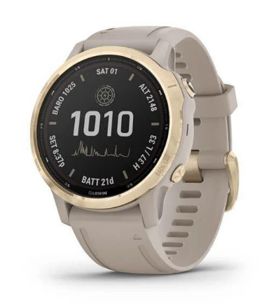 Смарт-годинник Garmin Fenix 6S Pro Solar Edition Light gold with light sand band (010-02409-11) 1 Смарт-годинник Garmin Fenix 6S Pro Solar Edition Light gold with light sand band (010-02409-11)