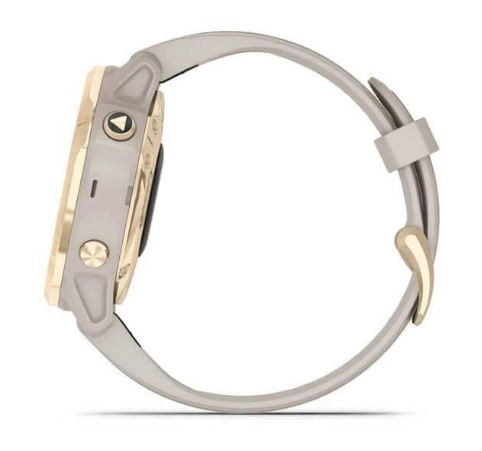 Смарт-годинник Garmin Fenix 6S Pro Solar Edition Light gold with light sand band (010-02409-11) — изображение 4