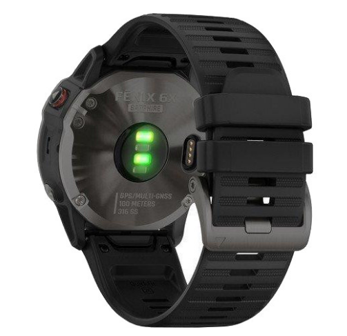 Смарт-часы Garmin Fenix 6X Pro Sapphire Carbon Grey DLC with Black Band (010-02157-11/10) 2 Смарт-часы Garmin Fenix 6X Pro Sapphire Carbon Grey DLC with Black Band (010-02157-11/10) — изображение 2