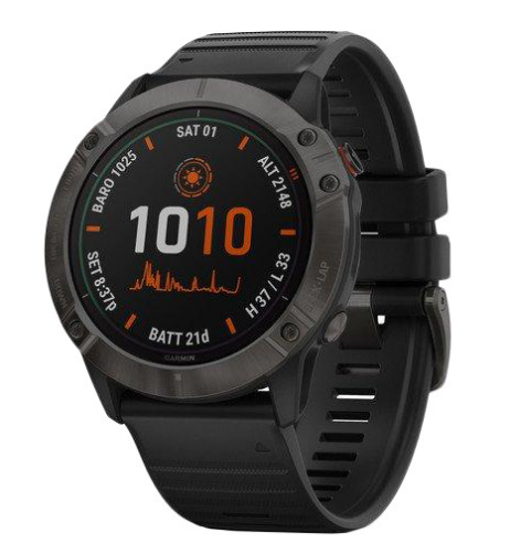 Смарт-годинник Garmin Fenix 6X Pro Solar Titanium Carbon Grey DLC with Black Band (010-02157-21) 2 Смарт-годинник Garmin Fenix 6X Pro Solar Titanium Carbon Grey DLC with Black Band (010-02157-21) - Зображення 2