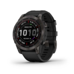Смарт-годинник Garmin Fenix 7 Sapphire Solar Black DLC Titanium with Black Band (010-02540-34/35)
