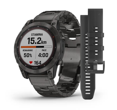 Смарт-годиннник Garmin Fenix 7 Sapphire Solar C. Grey DLC Titanium w. Carbon Grey DLC V. Titanium Band (010-02540-39) 1 Смарт-годиннник Garmin Fenix 7 Sapphire Solar C. Grey DLC Titanium w. Carbon Grey DLC V. Titanium Band (010-02540-39)
