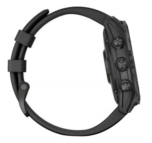 Смарт-годинник Garmin Fenix 7 Sapphire Solar Carbon Gray DLC Titanium with Black Band (010-02540-20/21) — изображение 2