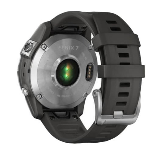 Смарт-годинник Garmin Fenix 7 Silver with Graphite Band (010-02540-00/01) — изображение 2