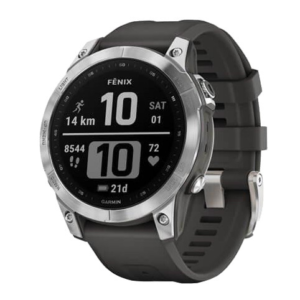 Смарт-годинник Garmin Fenix 7 Silver with Graphite Band (010-02540-00/01)