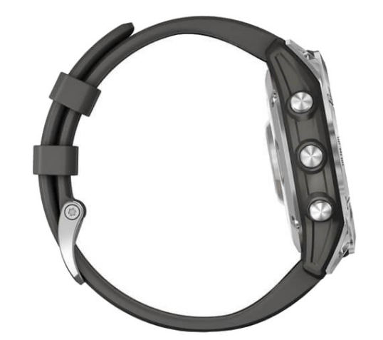 Смарт-годинник Garmin Fenix 7 Silver with Graphite Band (010-02540-00/01) — изображение 4