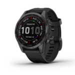 Смарт-годинник Garmin Fenix 7S Sapphire Solar Carbon G. DLC Titanium w. Black Band (010-02539-24/25)