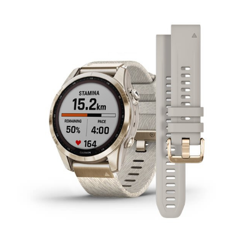 Смартгодинник Garmin Fenix 7S Sapphire Solar Cream G. Titanium w. Cream H. Nylon Band (010-02539-39) 1 Смартгодинник Garmin Fenix 7S Sapphire Solar Cream G. Titanium w. Cream H. Nylon Band (010-02539-39)