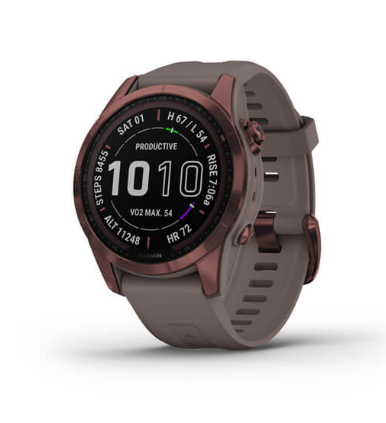 Смарт-годинник Garmin Fenix 7S Sapphire Solar Dark Bronze Titanium w. Shale G. Band (010-02539-28/29) 1 Смарт-годинник Garmin Fenix 7S Sapphire Solar Dark Bronze Titanium w. Shale G. Band (010-02539-28/29)