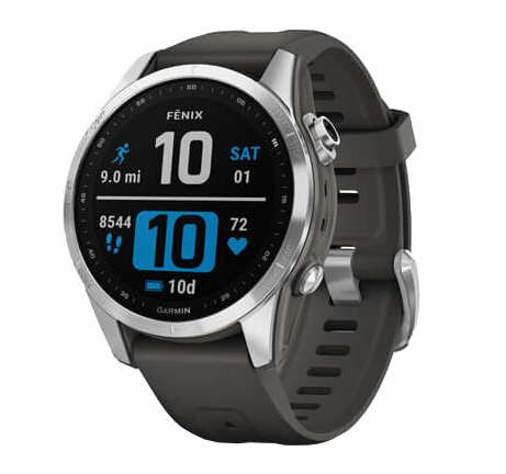 Смарт-годинник Garmin Fenix 7S Silver with Graphite Band (010-02539-00/01) 1 Смарт-годинник Garmin Fenix 7S Silver with Graphite Band (010-02539-00/01)