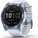 Смарт-годинник Garmin Fenix 7X Sapphire Solar M. Blue DLC Titanium w. Whitestone Band (010-02541-14/15)