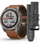 Смарт-годинник Garmin Fenix 7X Sapphire Solar Titanium w. Chestnut Leather Band (010-02541-19)