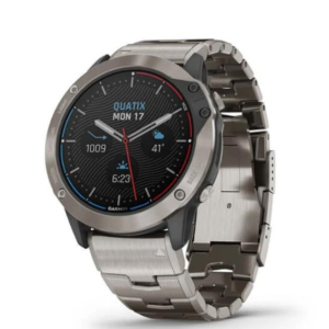 Смарт-годинник Garmin quatix 6X Solar Titanium with Titanium Band (010-02157-30/31)