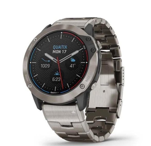 Смарт-годинник Garmin quatix 6X Solar Titanium with Titanium Band (010-02157-30/31) 1 Смарт-годинник Garmin quatix 6X Solar Titanium with Titanium Band (010-02157-30/31)