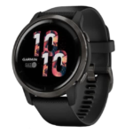 Смарт-годинник Garmin Venu 2 Slate Stainless Steel Bezel with Black Case and Silicone Band (010-02430-11/01)