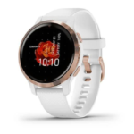 Смарт-годинник Garmin Venu 2S Rose Gold Bezel with White Case and Silicone Band (010-02429-13)