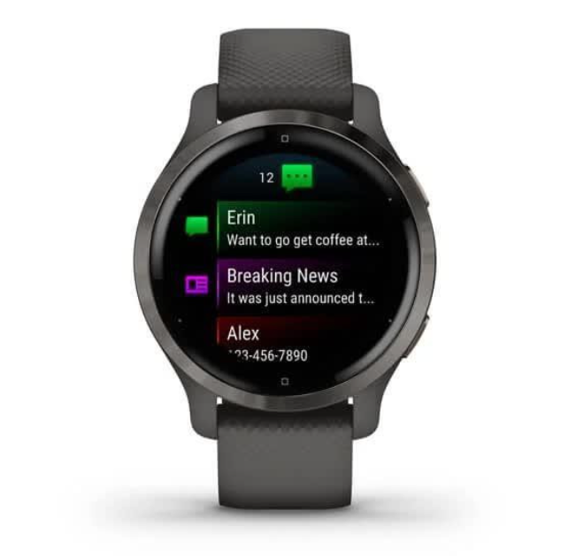 Смарт-годинник Garmin Venu 2S Slate Bezel with Graphite Case and Silicone Band (010-02429-10) — изображение 4