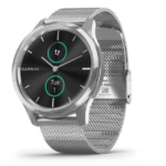 Смарт-годинник Garmin vivomove Luxe Premium Silver-Black Milanese (010-02241-23)