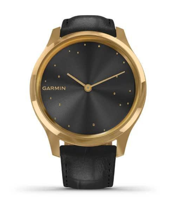 Смарт-годинник Garmin vivomove Luxe Pure Gold-Black Leather (010-02241-22) 2 Смарт-годинник Garmin vivomove Luxe Pure Gold-Black Leather (010-02241-22) — изображение 2