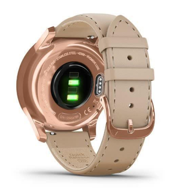 Смарт-годинник Garmin vivomove Luxe Rose Gold-Beige Leather (010-02241-21) 5 Смарт-годинник Garmin vivomove Luxe Rose Gold-Beige Leather (010-02241-21) — изображение 5