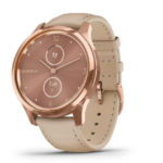 Смарт-годинник Garmin vivomove Luxe Rose Gold-Beige Leather (010-02241-21)