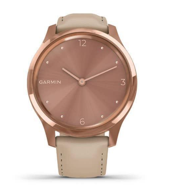 Смарт-годинник Garmin vivomove Luxe Rose Gold-Beige Leather (010-02241-21) — изображение 2