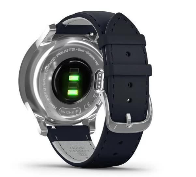 Смарт-годинник Garmin vivomove Luxe Silver-Blue Leather (010-02241-20) 5 Смарт-годинник Garmin vivomove Luxe Silver-Blue Leather (010-02241-20) — изображение 5