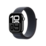 Apple Watch Series 10 GPS 46mm Jet Black Aluminum Case w. Ink Sport Loop (MWWR3)