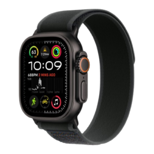 Watch Ultra 2 GPS + Cellular 49mm Black Titan. Case w. Black Trail Loop - M/L (MX4V3)
