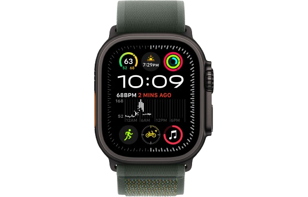 Watch Ultra 2 GPS + Cellular 49mm Black Titan. Case w. Green Trail Loop - S/M (MYTJ3+MYQ33) - Зображення 2