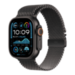 Watch Ultra 2 GPS + Cellular 49mm Black Titanium Case w. Black Titanium Milanese Loop - M (MX5U3)