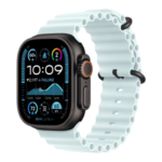 Watch Ultra 2 GPS + Cellular 49mm Black Titanium Case w. Ice Blue Ocean Band (MYTC3+MYP83)